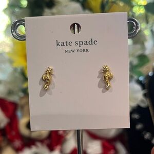 Kate Spade Gold Seahorse Earrings